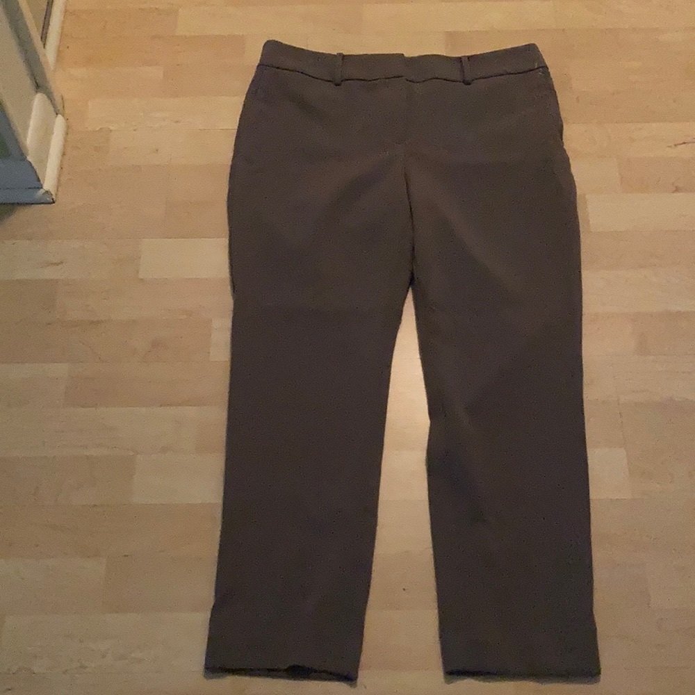 Ann Taylor Factory Grey Stretch Dress Pants Sz 10
